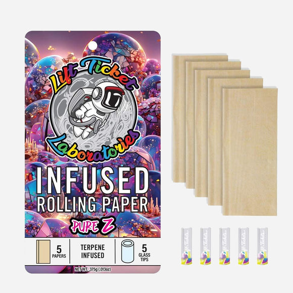 Lift Tickets - Terp Infused Papers & Glass Tips - Pure Z