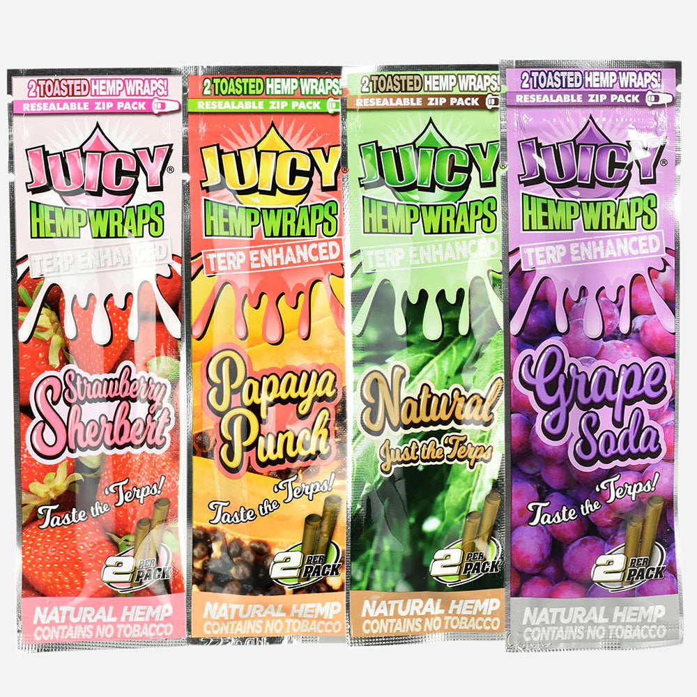 Juicy Jay Terp-Enhanced Hemp Wraps (Various Flavours) – Natural Selection  Leeds