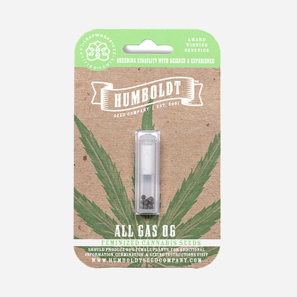 Humboldt Seed Co. All Gas OG Feminised Cannabis Seeds