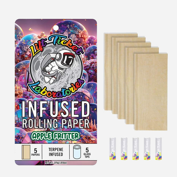 Lift Tickets - Terp Infused Papers & Glass Tips - Apple Fritter