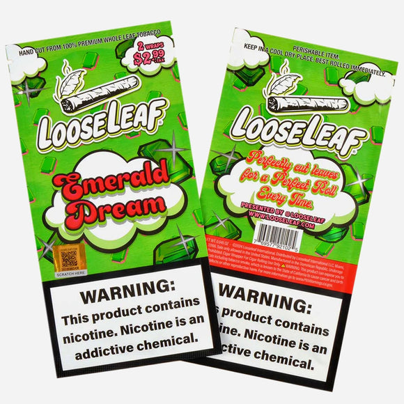 Loose Leaf - Tobacco Wraps - Emerald Dream (2pk)