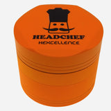 Head Chef SILK TOUCH 4-Piece Grinder (Various Colours)
