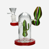 Cactus Mini Glass Percolator Bong