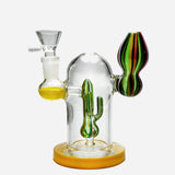 Cactus Mini Glass Percolator Bong