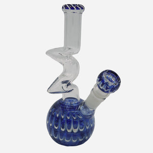 Twisted Glass Bong - Blue