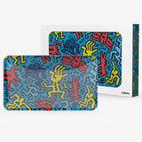 Keith Haring Glass Rolling Tray Blue