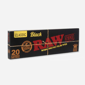 RAW Black King Size Cones - 20 Pack